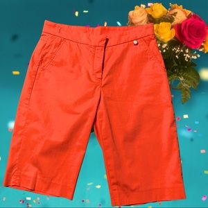 Golfino Bermuda Shorts with Design Pockets Unisex; Orange